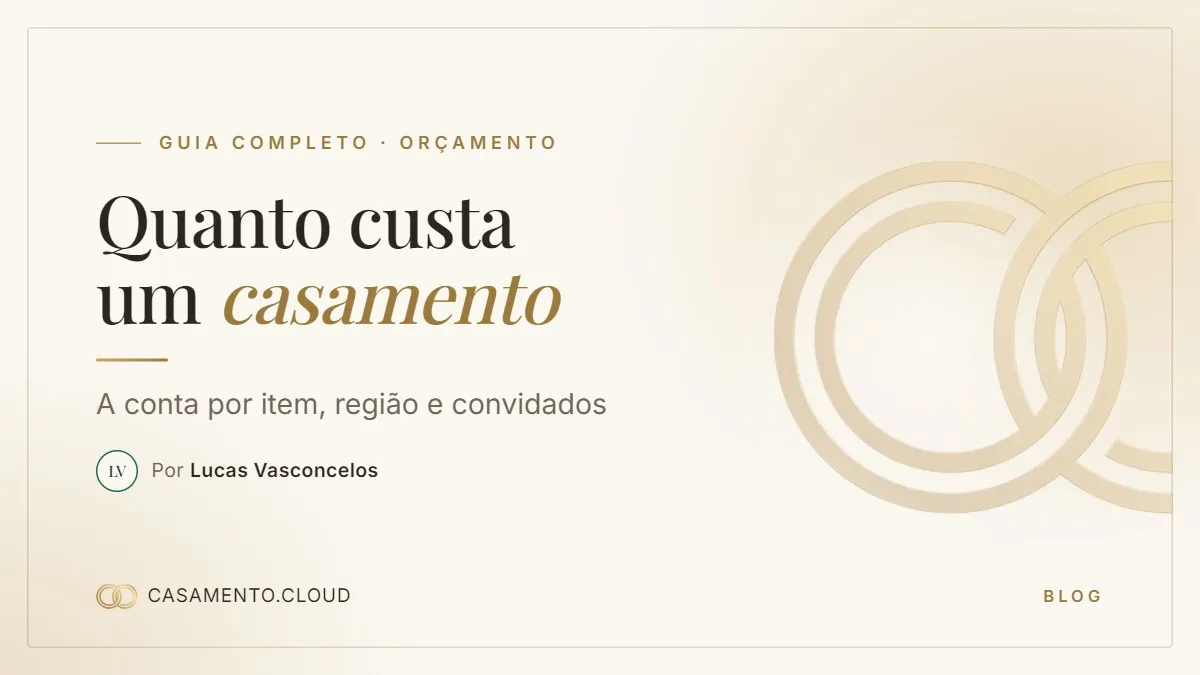 Capa do post: Quanto custa um casamento: a conta por item, região e convidados