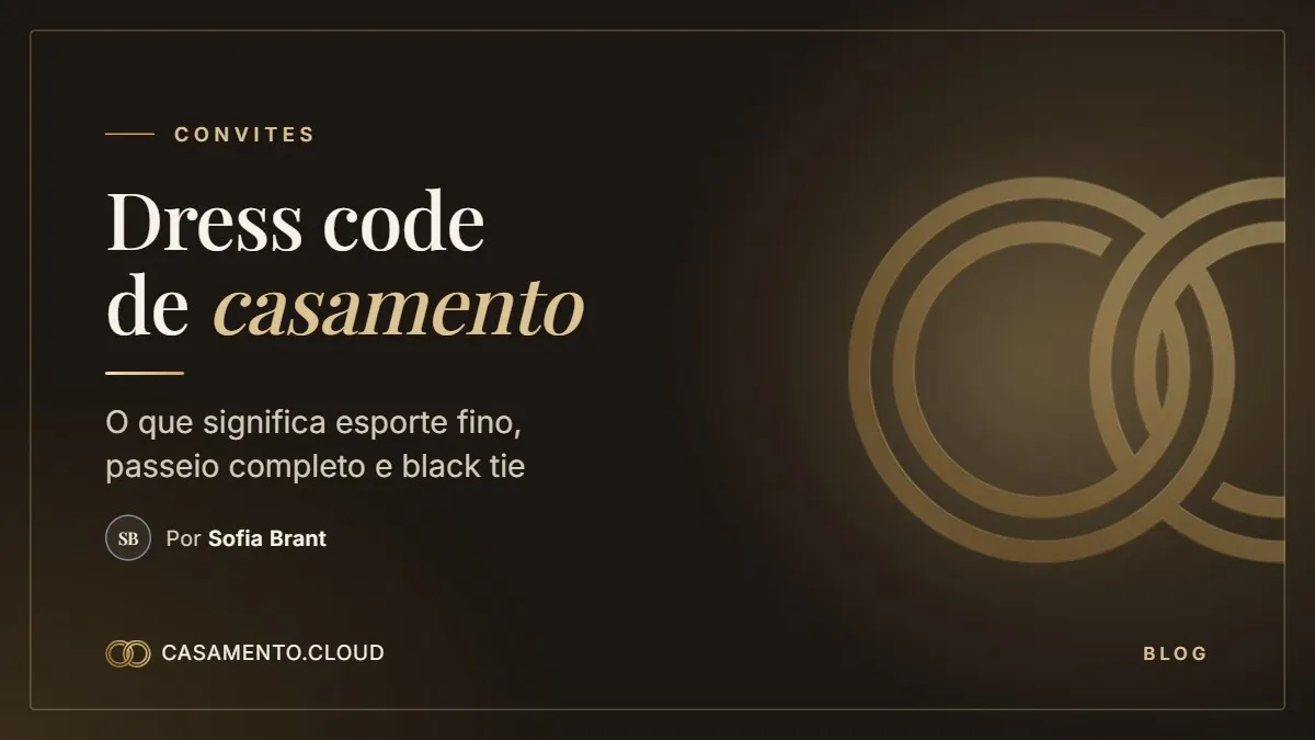 Capa do post: Dress code de casamento: o que significa esporte fino, passeio completo e black tie