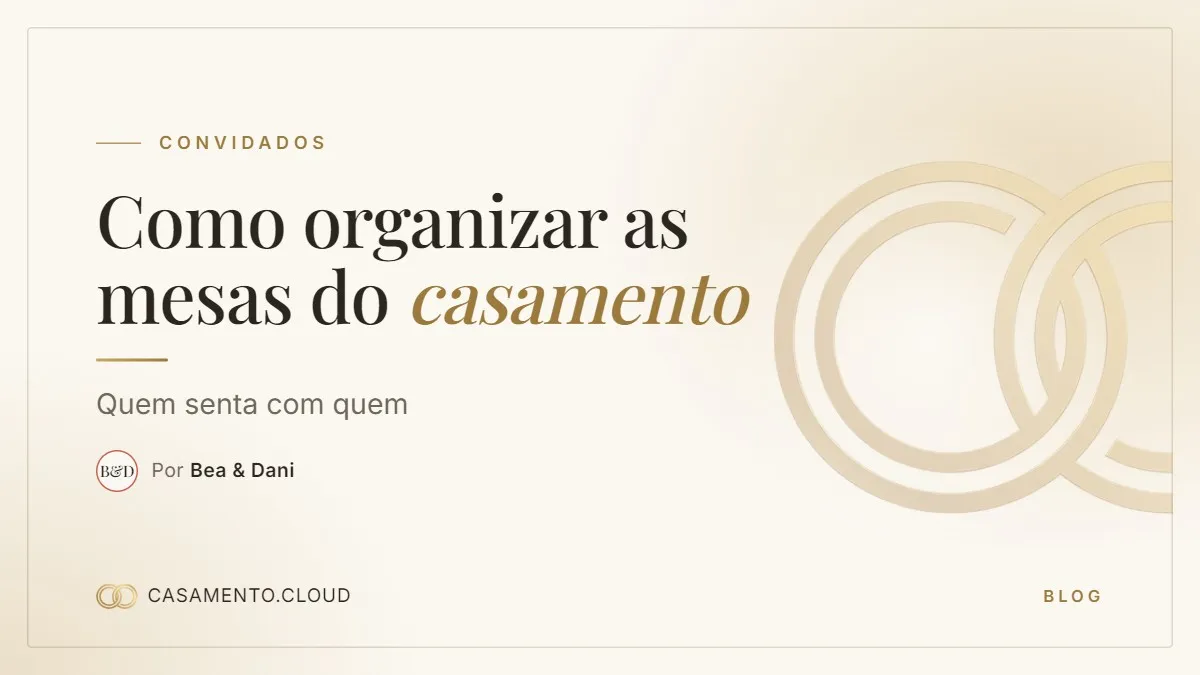 Capa do post: Como organizar as mesas do casamento: quem senta com quem